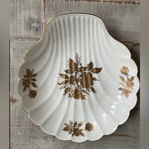 Vintage Rare Limoges France Shell Porcelain Dish home decor